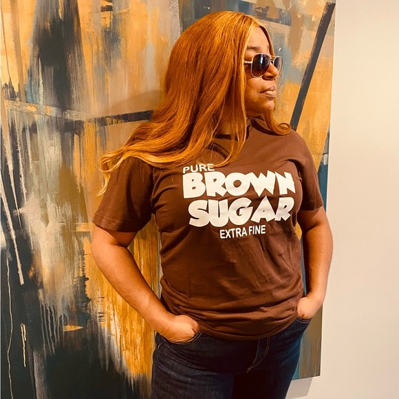 Pure Brown Sugar - Extra Fine T-Shirt - Brown (Small - Large) - Picture 2 of 2
